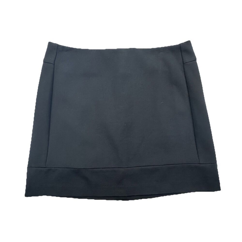 Willi Smith Black A Line Mini Skirt Womens Size 4 Career Office Classic